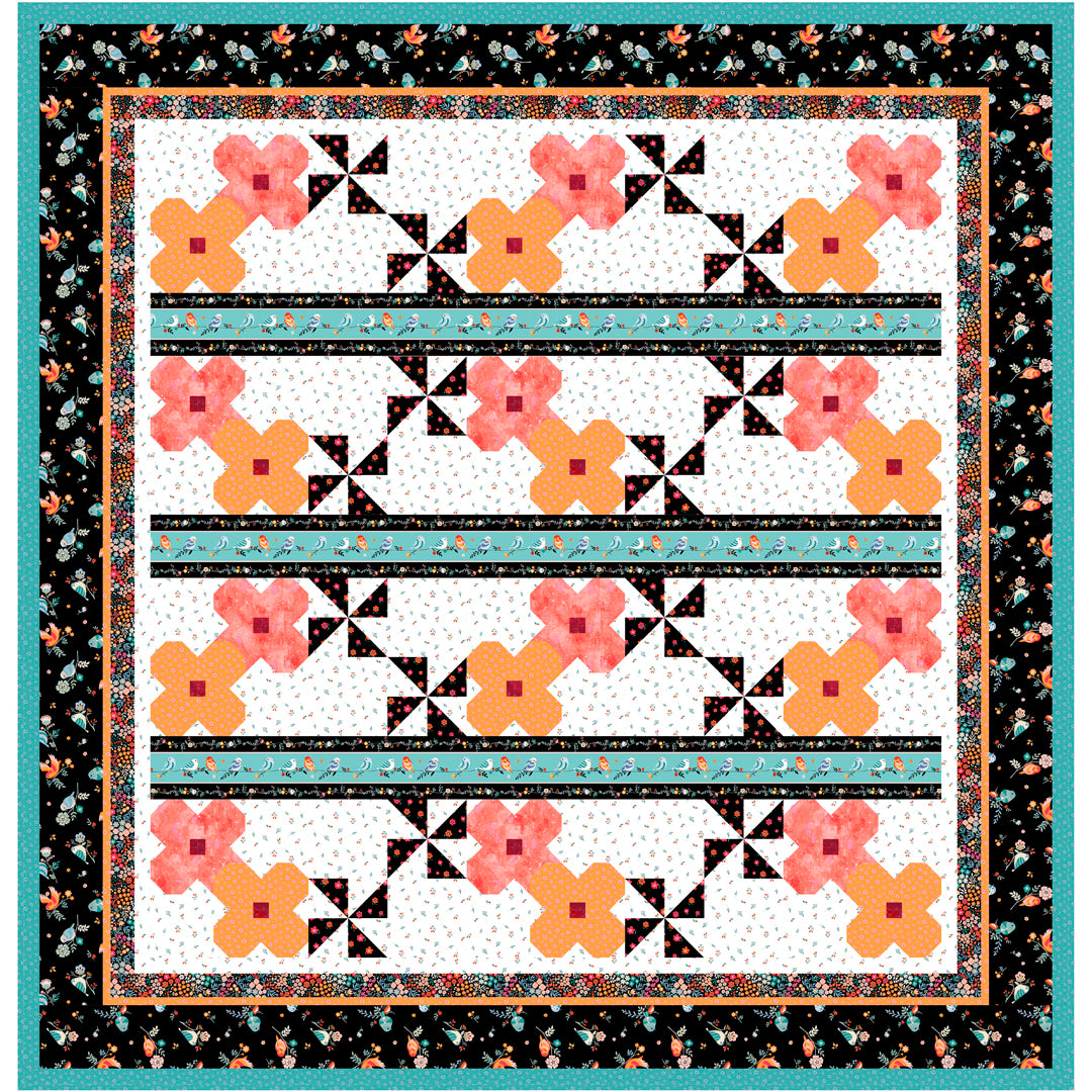 Tangerine Tango Quilt<br>by Cyndi Hershey<br>Available Now!