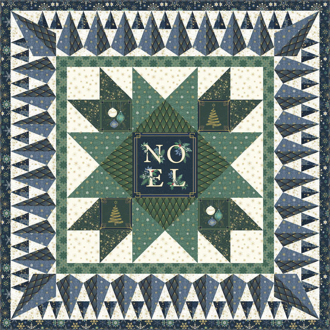 Deco The Halls<br>Lap Quilt by Stacey Day<br>Available May 2024.