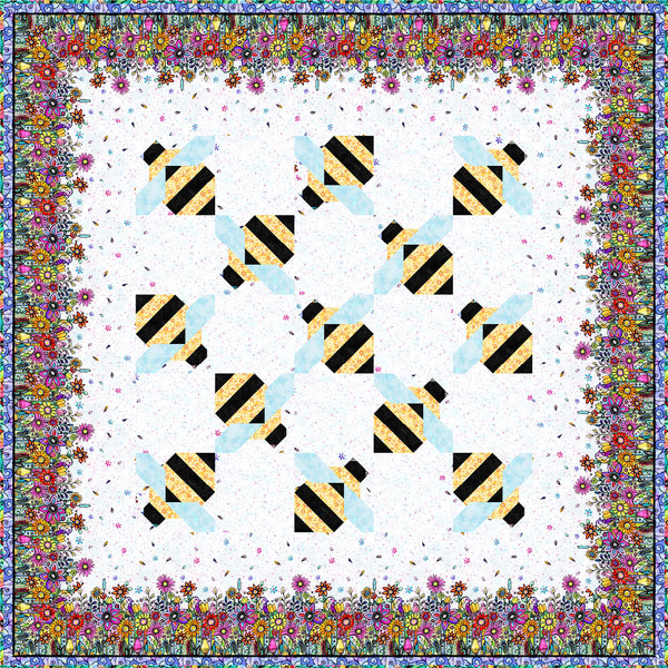 Flower of the Sun<br>Pollinate Quilt by Stacey Day<br>Available September 2024.