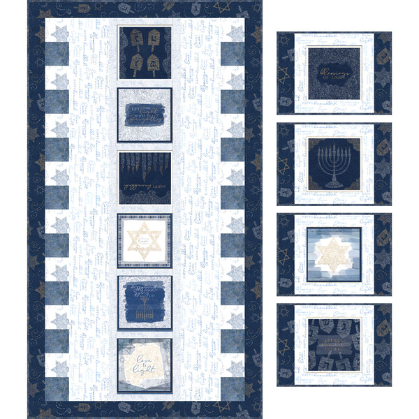 Hanukkah Lights Table Set<br>by Stacey Day<br>Available June 2026