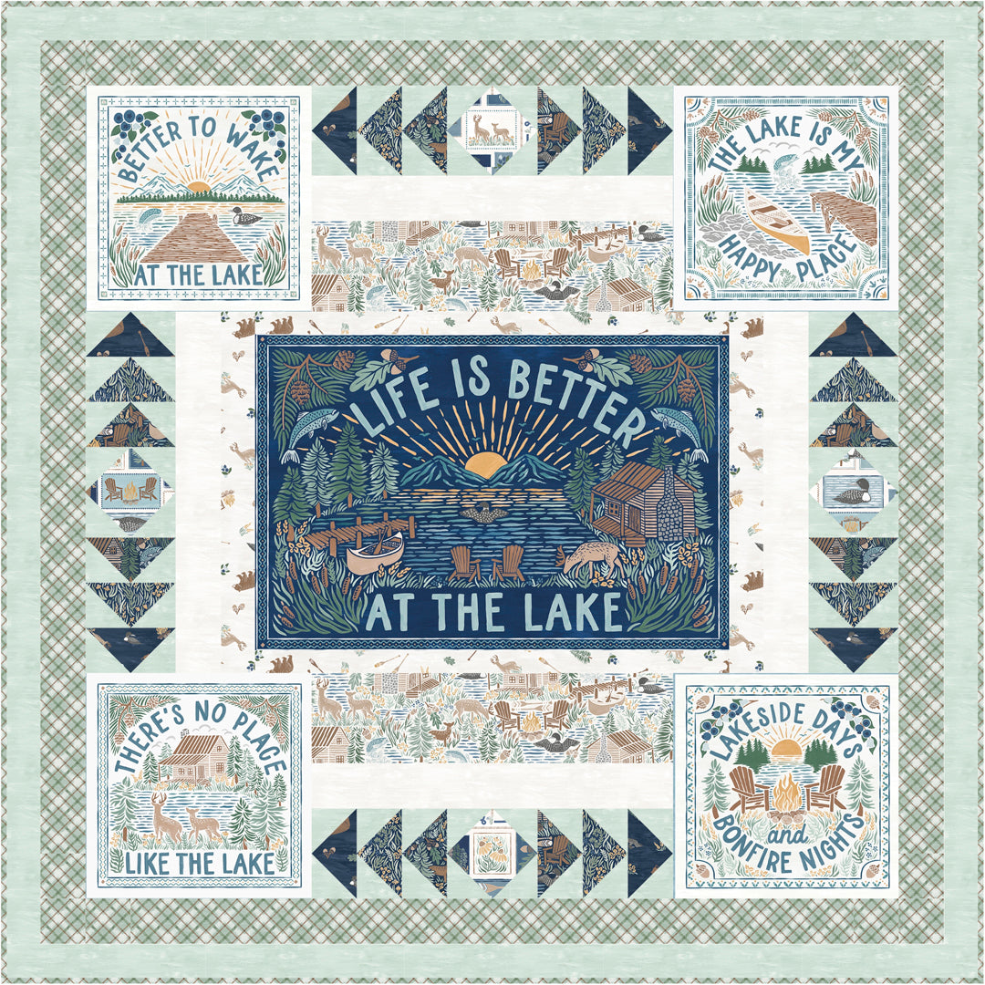 Lakeside Days<br>Lakeside Days Wall Light Quilt<br>by Stacey Day<br>Available Now!