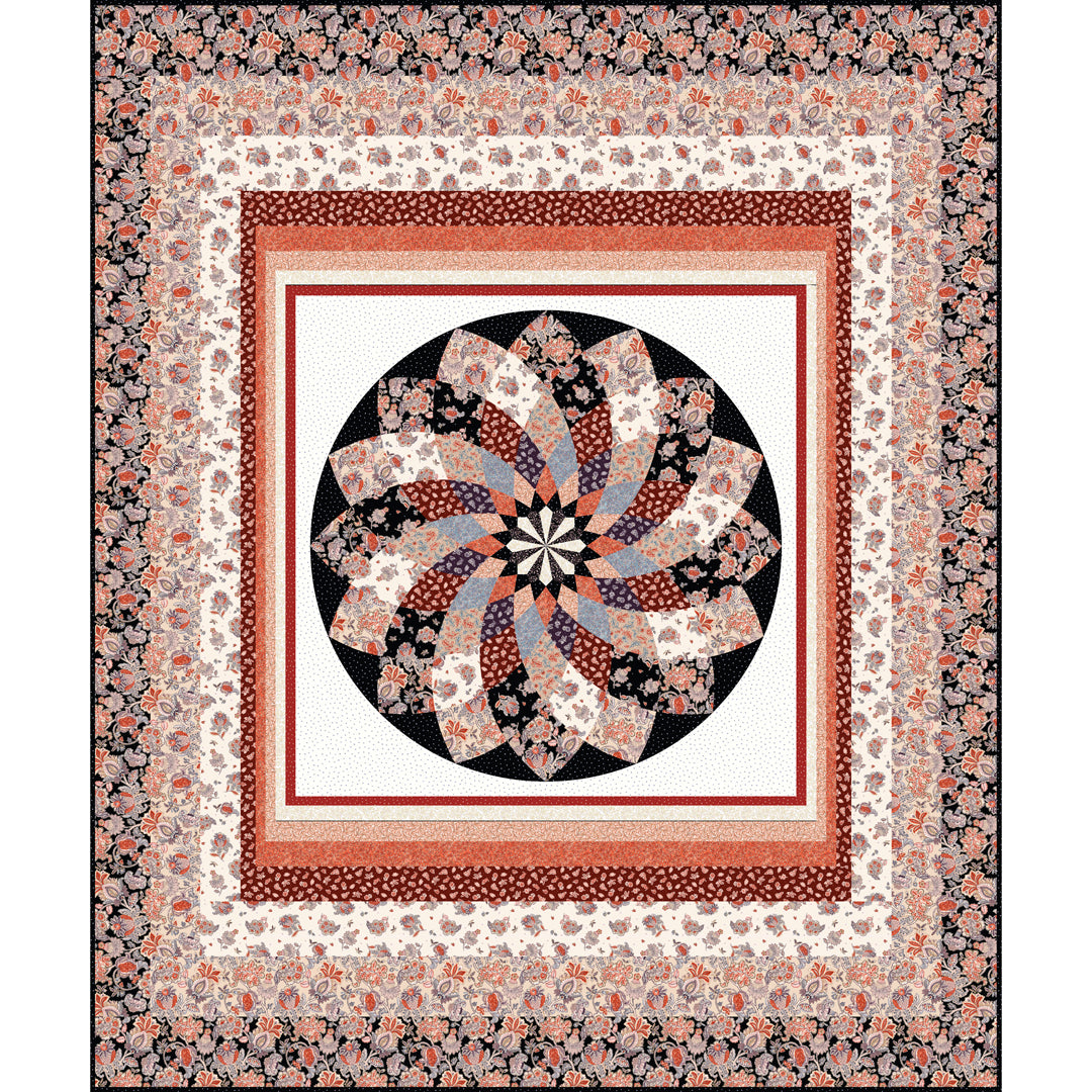 La Baroque Dahlia Quilt<br>by Lucy A. Fazely<br>Available Now!