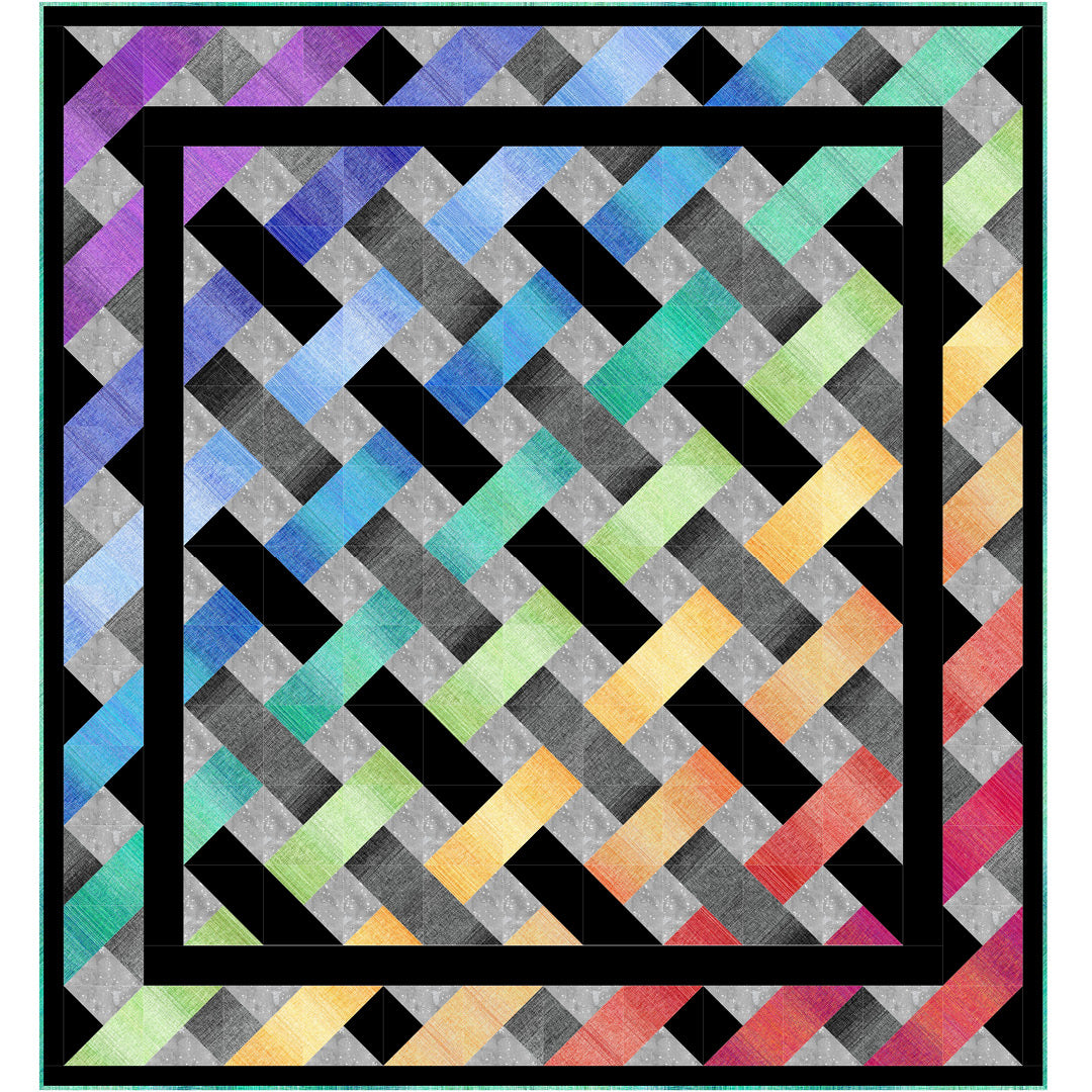Ombre 45"<br>Pattern for Purchase<br>by The Fabric Addict<br>Available December 2023.