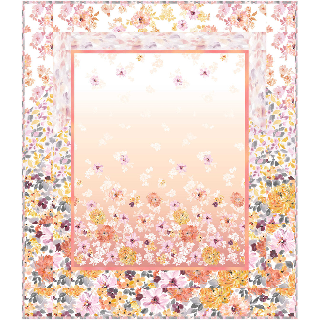 Painted Petals<br>Quilt #3 by Cyndi Hershey<br>Available January 2024.