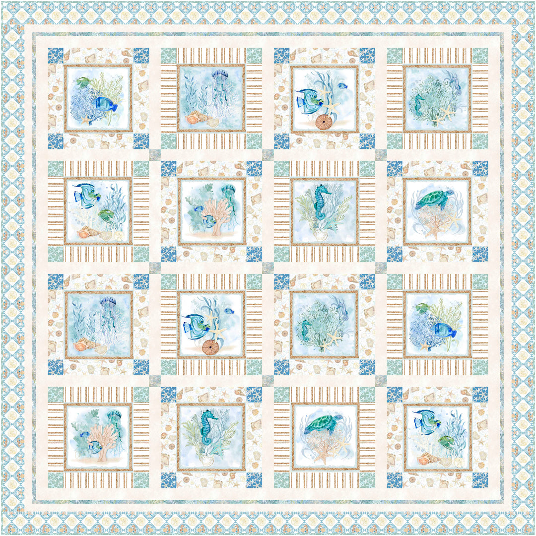 Sea Whispers<br>Sea Whispers Quilt<br>by Wendy Sheppard<br>Available Now!