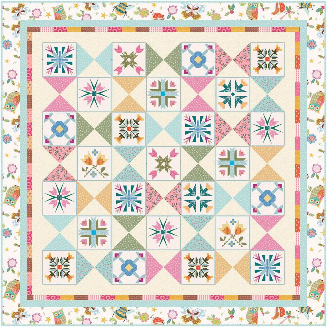 Things With Wings Tile Quilt<br>by Wendy Sheppard<br>Available Now!