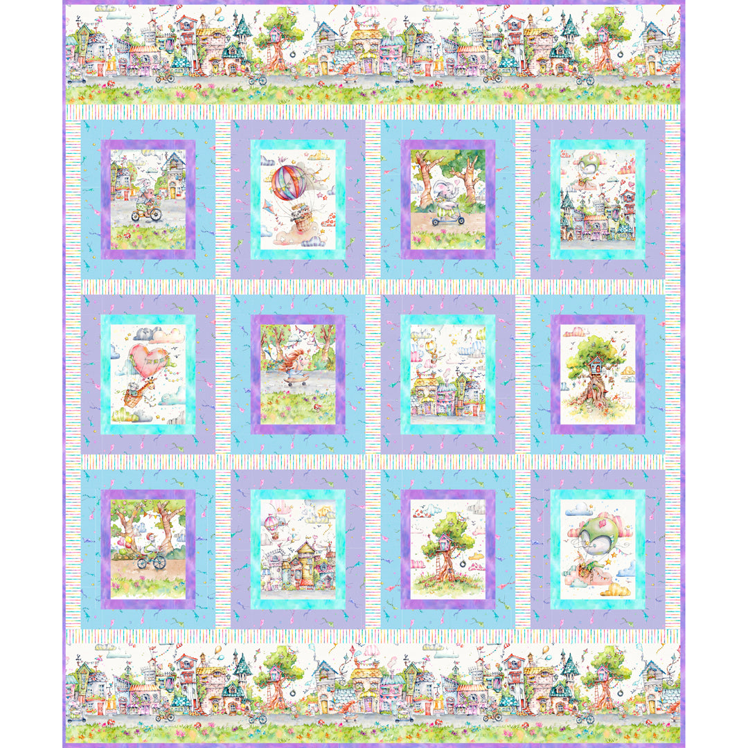 Whiskerville<br>Block Party Quilt<br> by Lisa Swenson Ruble<br>Available Now!