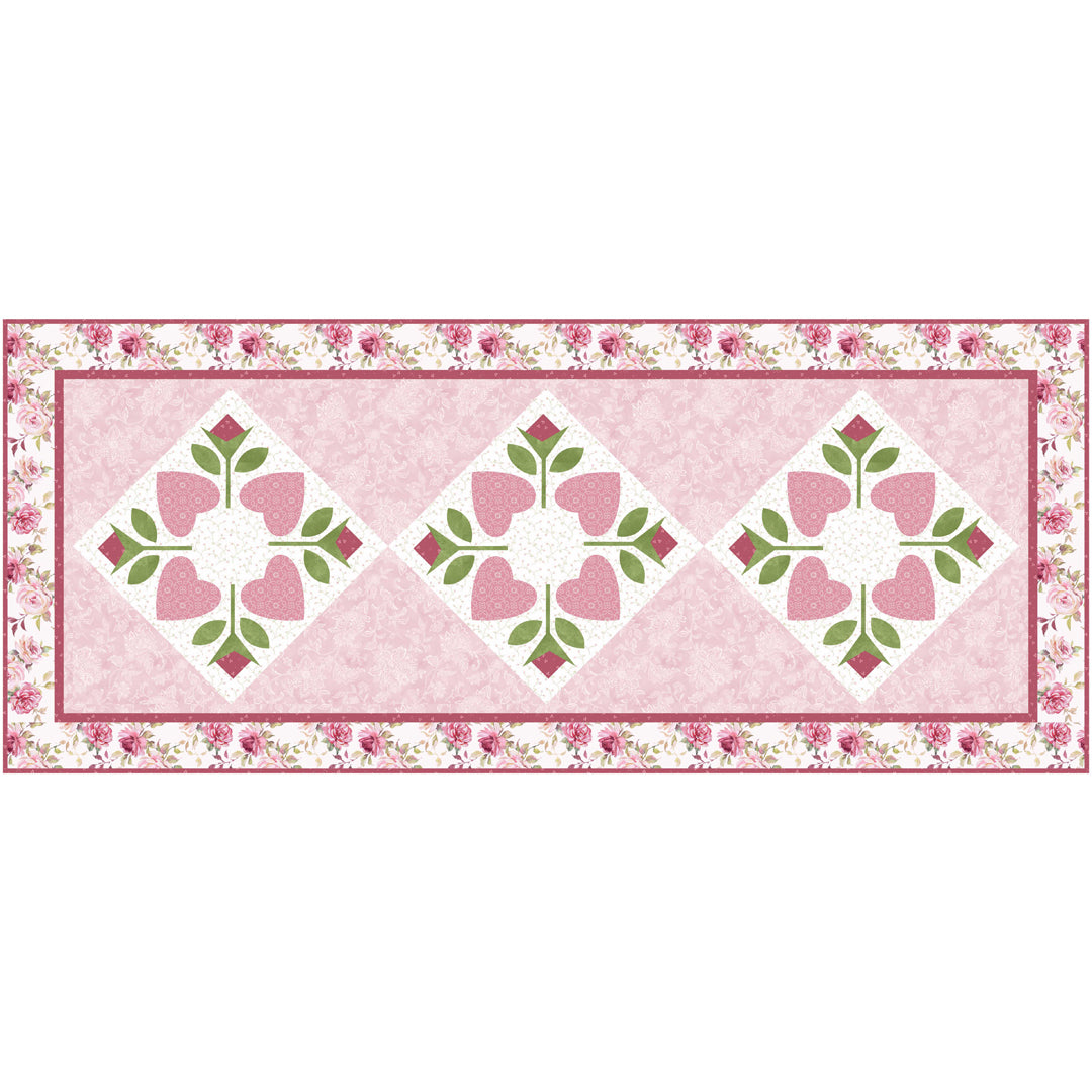 Yours Truly Cream Table Runner<br>by Cyndi Hershey<br>Available November 2025