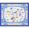 Deep Blue Sea<br>Quilt & Floor Pillows by Cyndi Hershey<br>Available Now.