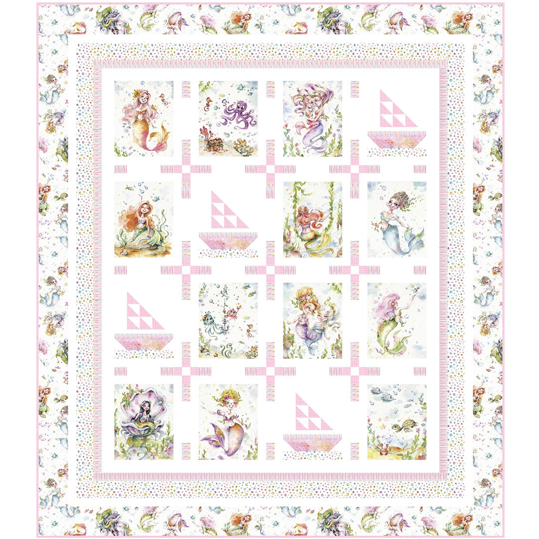 Enchanted Seas Mermaids UPDATED<br>Quilt by Wendy Sheppard<br>Available Now