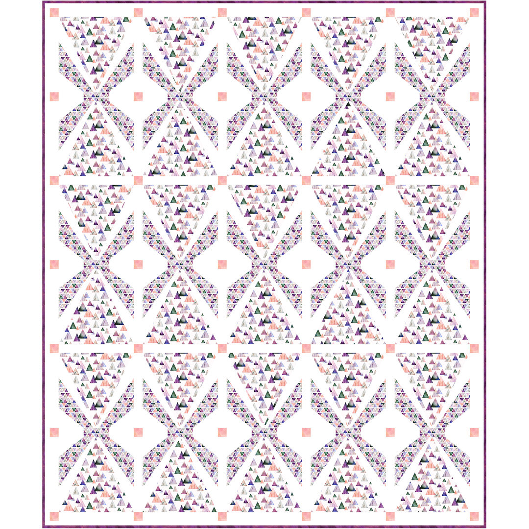 Gemstones<br>Pink Triangle Quilt by Cyndi Hershey<br>Available Now!