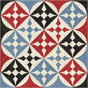 Glorified Nine Patch<br>by Toby Lischko<br>Classic Shirtings c 1800s<br>Pattern for Purchase<br>Available Now