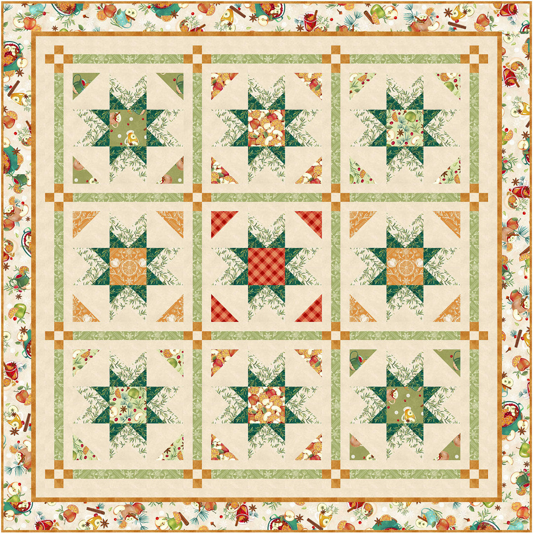 Hot Cider<br>Quilt by Wendy Sheppard<br>Available Now.