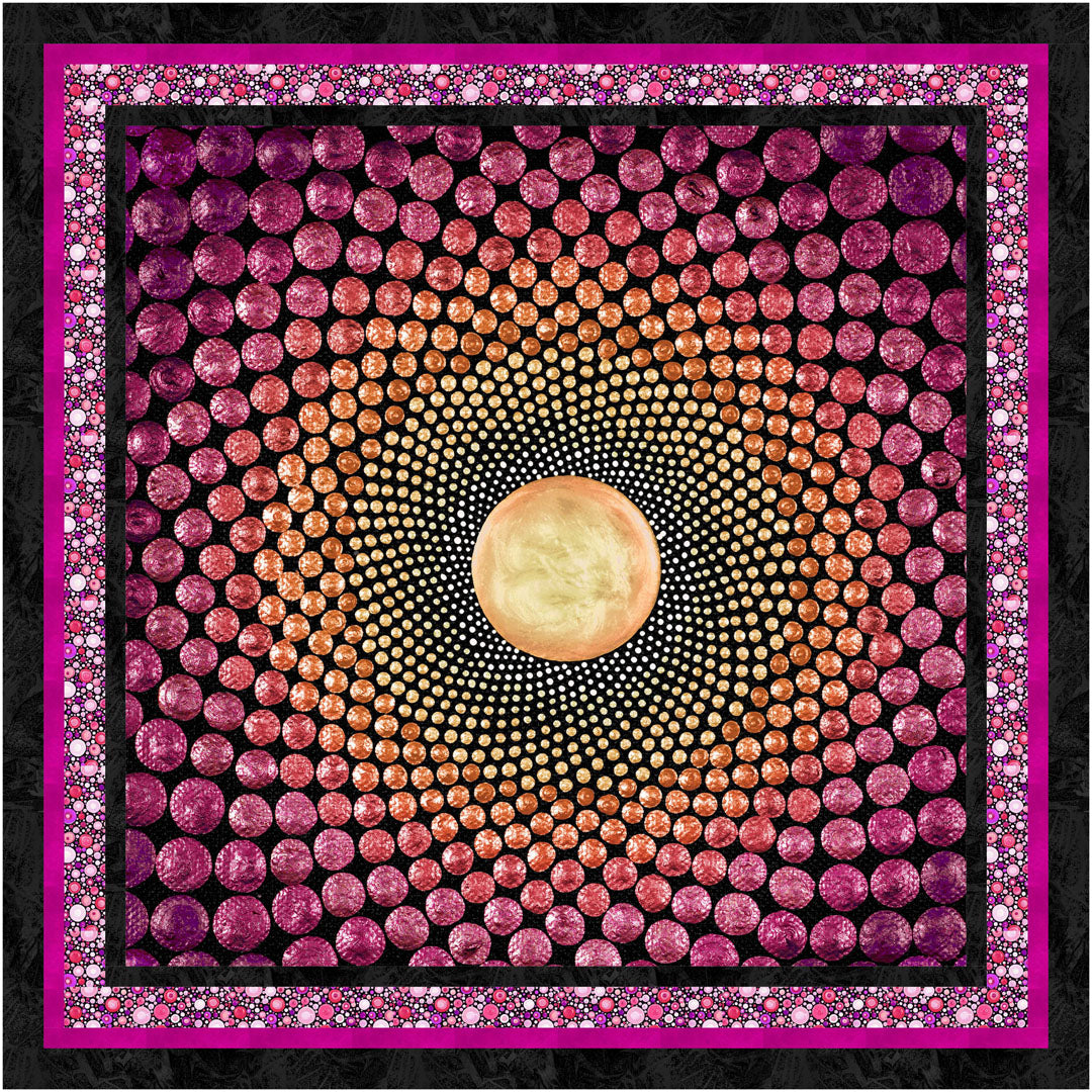 Mindful Mandalas<br>Quilt by Cyndi Hershey<br>Available Now