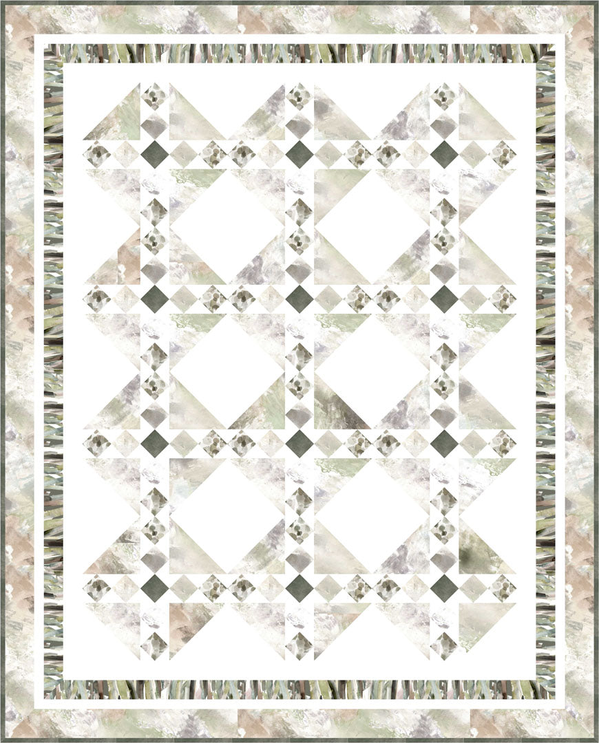 Papier Maché Tiles Quilt<br>by Cyndi Hershey