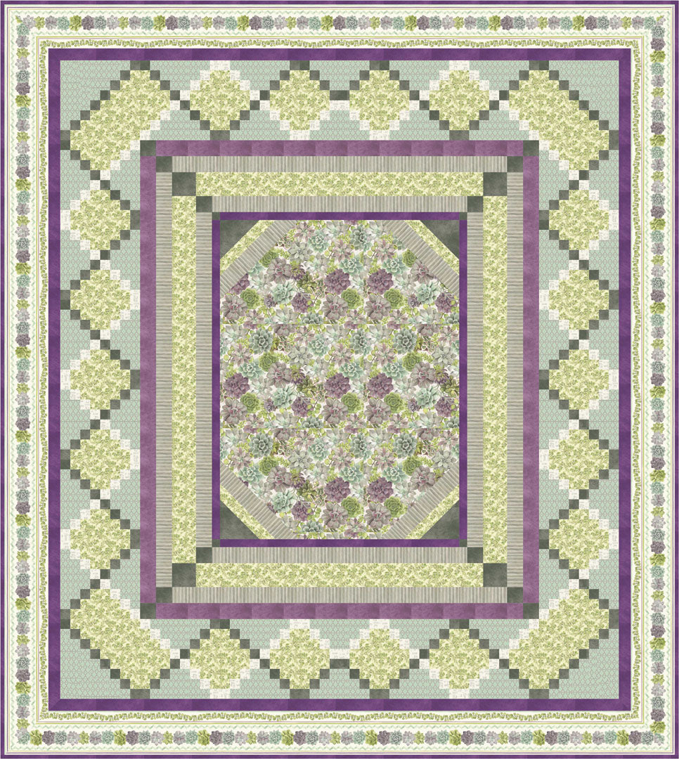 Rustic Rosettes Quilt & Pillow<br>by Cyndi Hershey