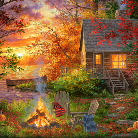 Fireside Serenity<br>by Abraham Hunter