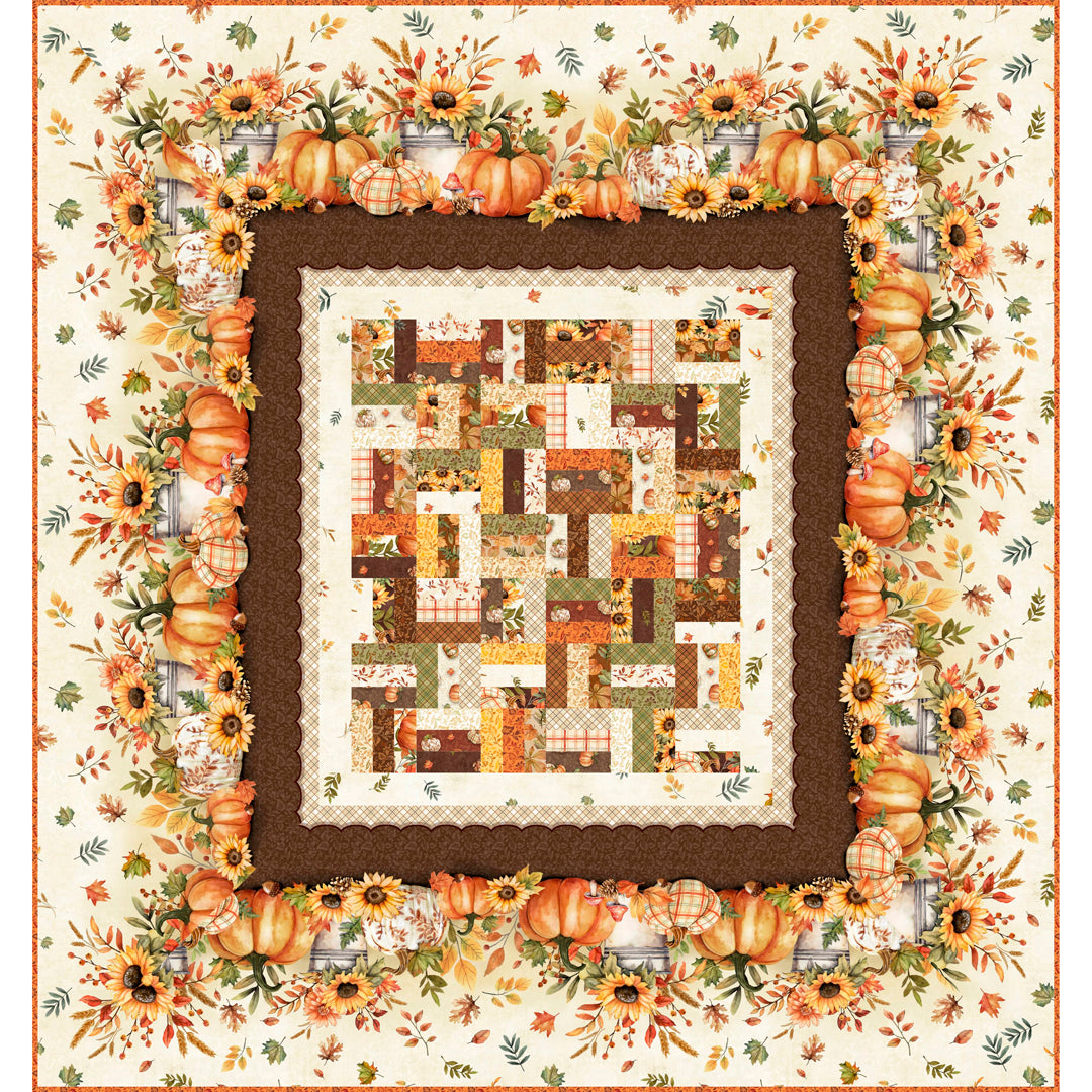 A Golden Gathering Scrappy Weave Quilt<br>Wendy Sheppard<br>Available May 2027