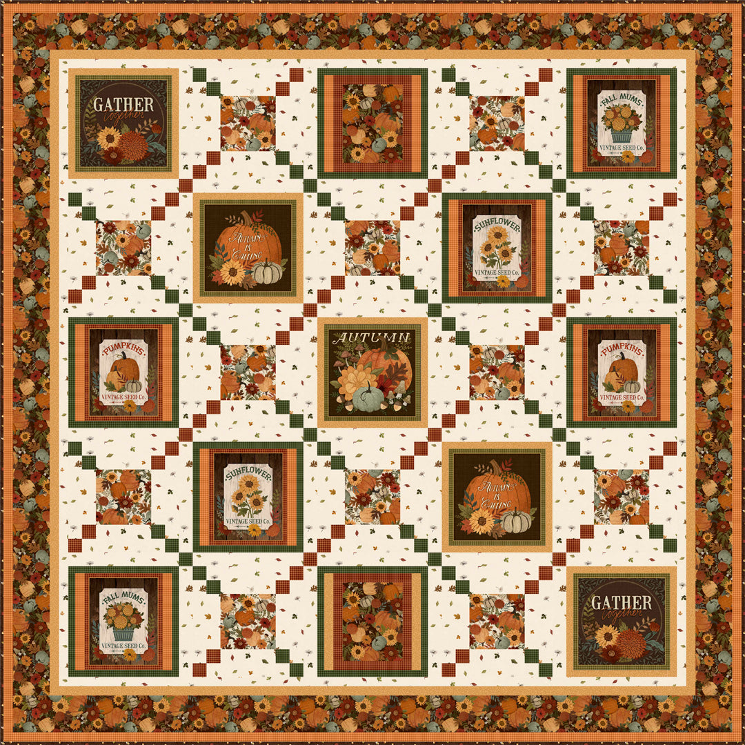 Autumn Homestead Quilt<br> by Cyndi Hershey<br>Available April 2026