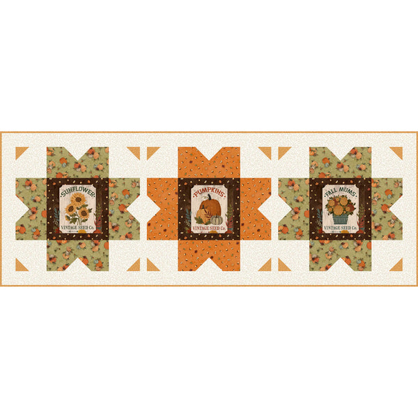 Autumn Homestead Table Runner 1<br> by Cyndi Hershey<br>Available April 2026