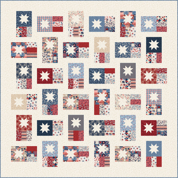 Americana Flag Patch Quilt<br>Wendy Sheppard<br>Available January 2027