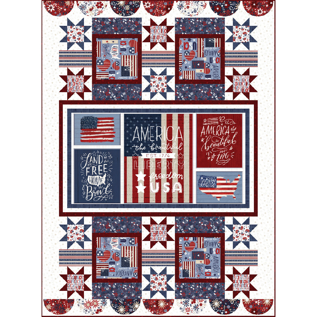 America the Beautiful<br>Quilt #2 by The Whimsical Workshop<br>Available March 2024.