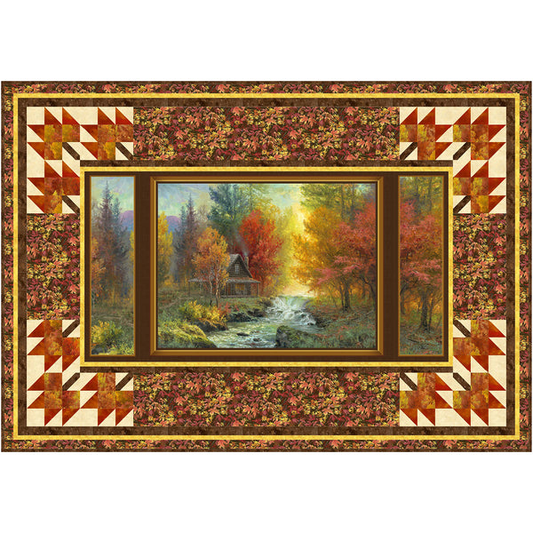 Autumn Retreat<br>Cabin by the Stream by Cyndi Hershey<br>Available now.