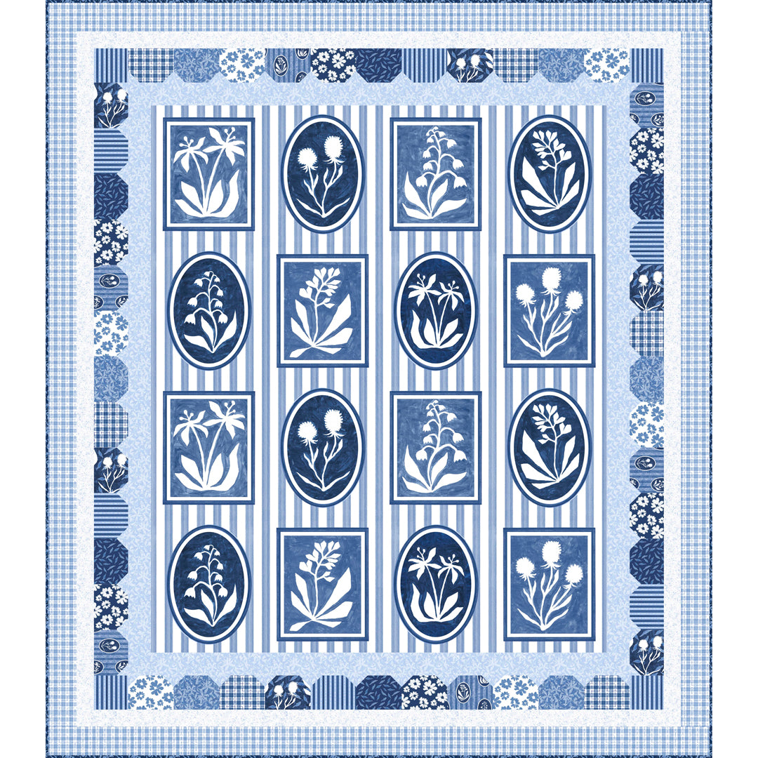 Blue in Bloom Quilt<br>by Wendy Sheppard<br>Available March 2027