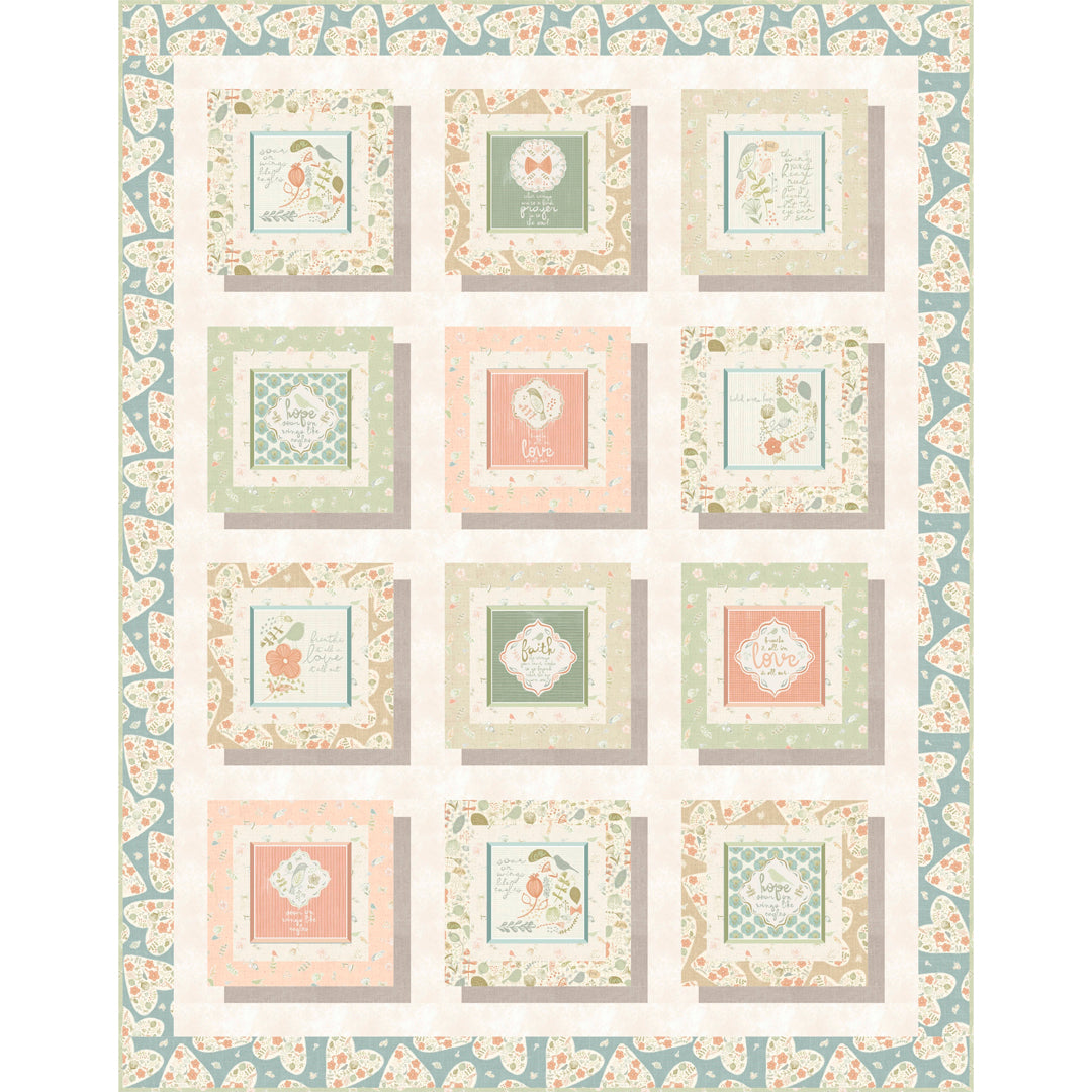 Faith Love Hope Quilt <br>Wendy Sheppard<br>Available November 2026