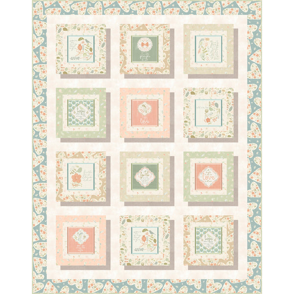 Faith Love Hope Quilt <br>Wendy Sheppard<br>Available November 2026
