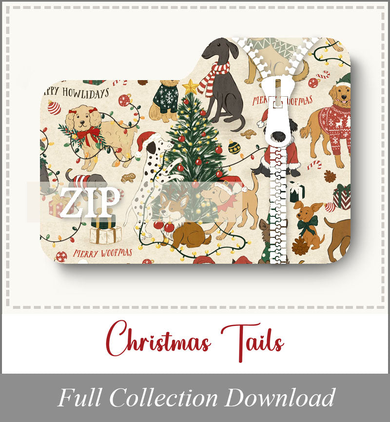 Christmas Tails<br>Zip Folder