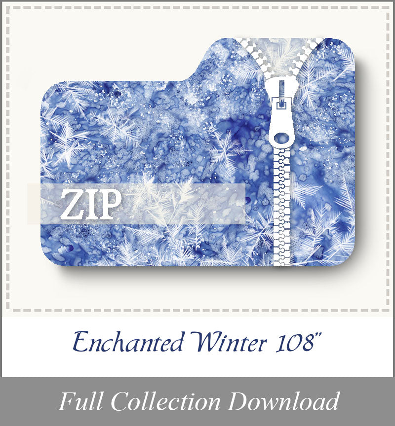 Enchanted Winter 108”<br>Zip Folder