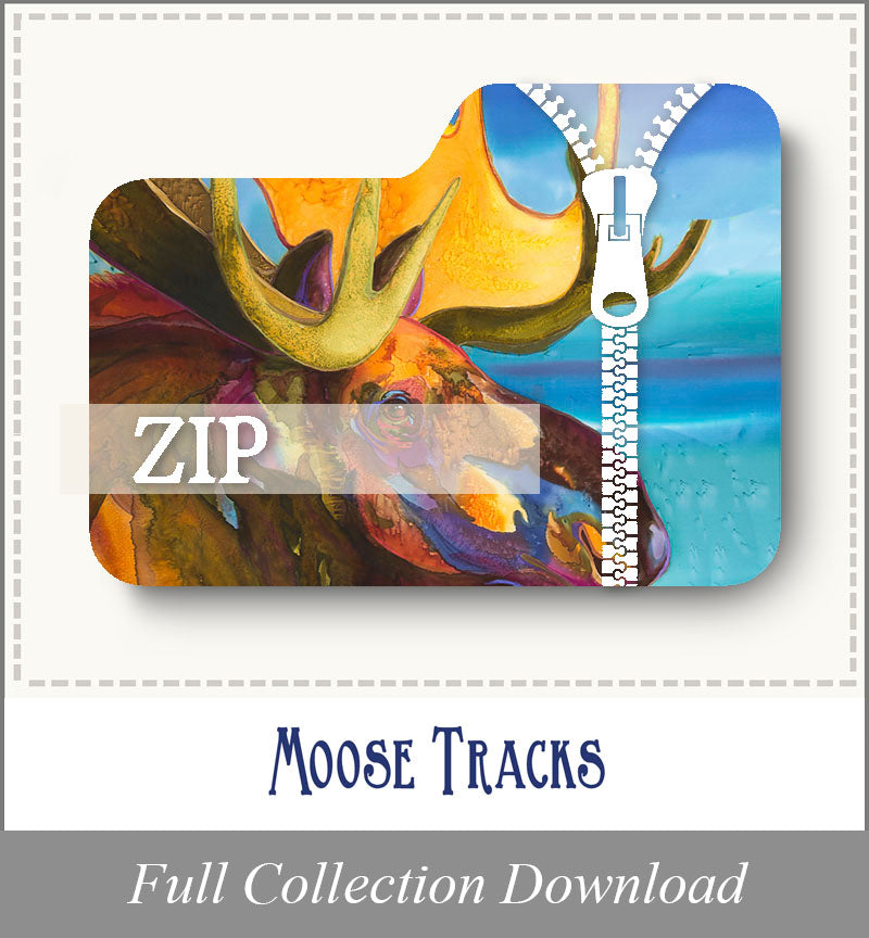 Moose Tracks<br>Zip Folder