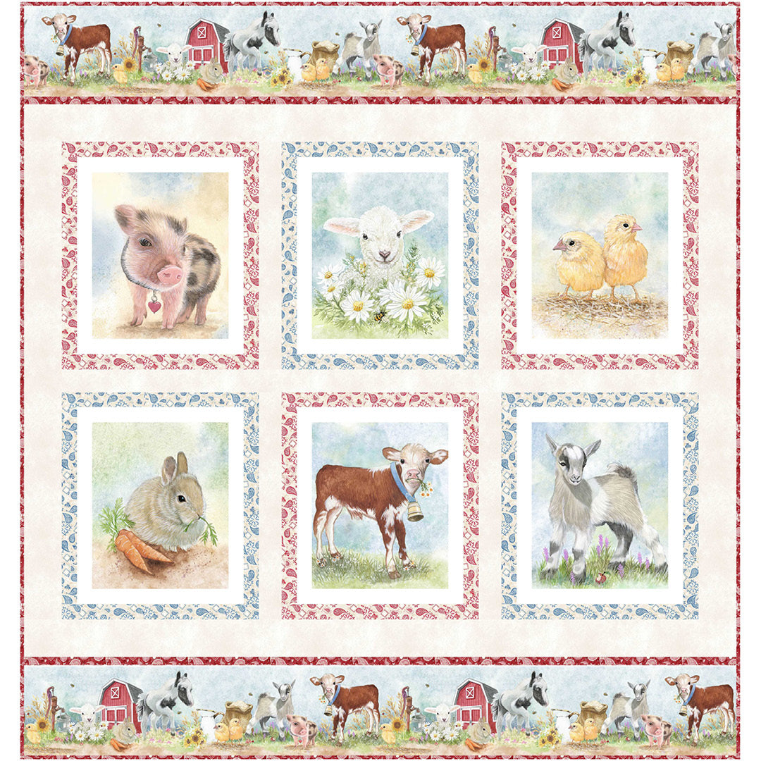 Barnyard Babies<br>Quilt #1 by Wendy Sheppard<br>Available Now!
