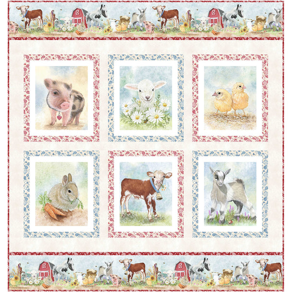 Barnyard Babies<br>Quilt #1 by Wendy Sheppard<br>Available February 2024.
