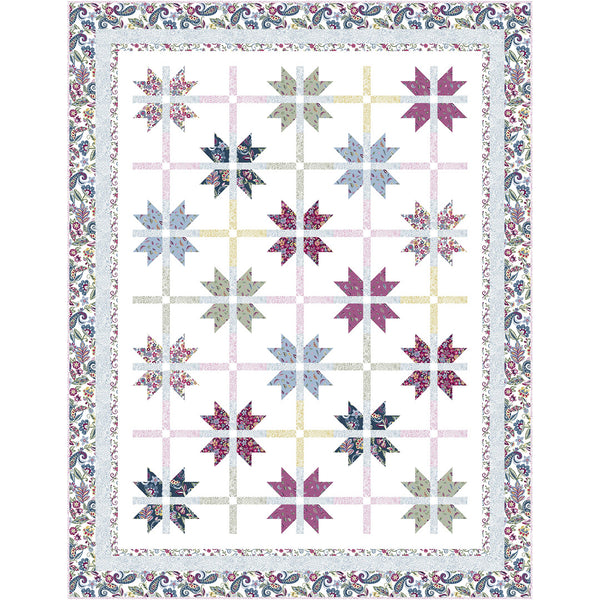 Bohemian Garden<br>Quilt #1 by Wendy Sheppard<br>Available March 2024.