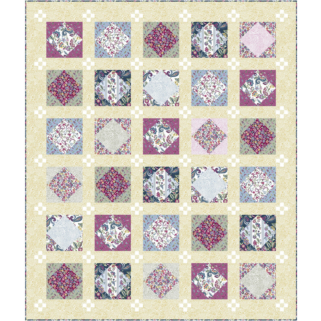 Bohemian Garden<br>Quilt #2 by Wendy Sheppard<br>Available March 2024.