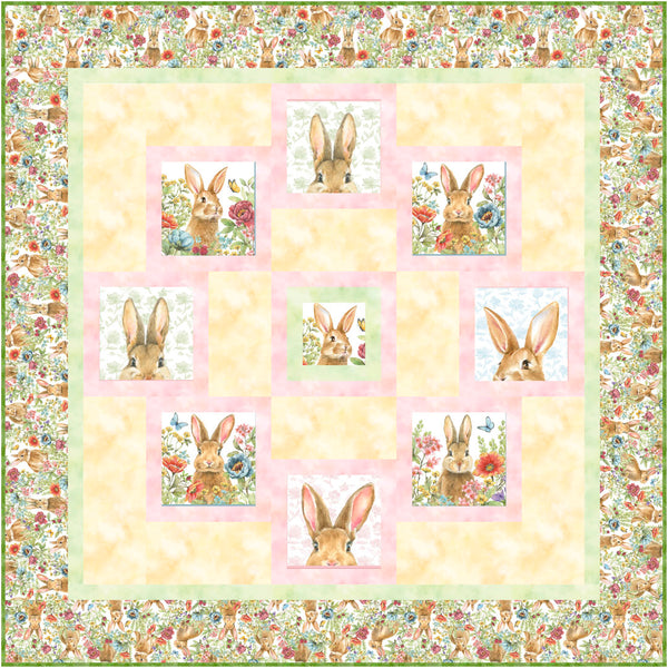 Bunnies & Blooms Hypnotized Pattern for Purchase
