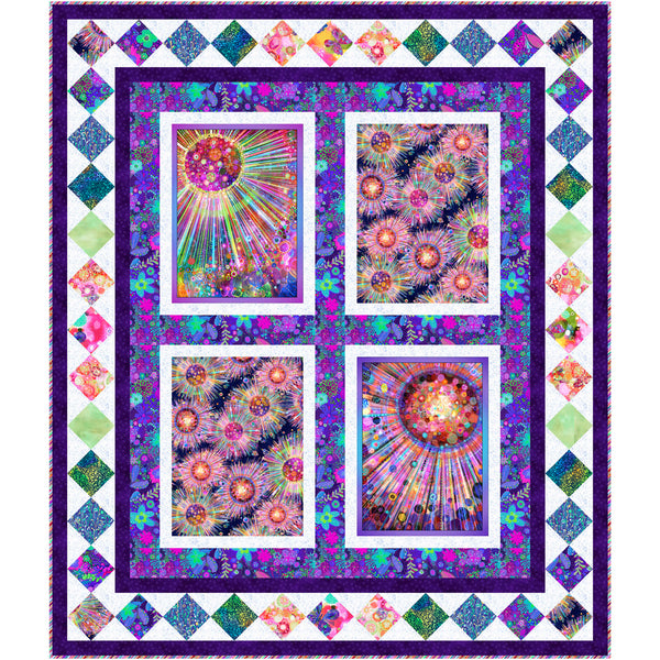 Bursts Quilt<br>by Stacey Day<br>Available Now!