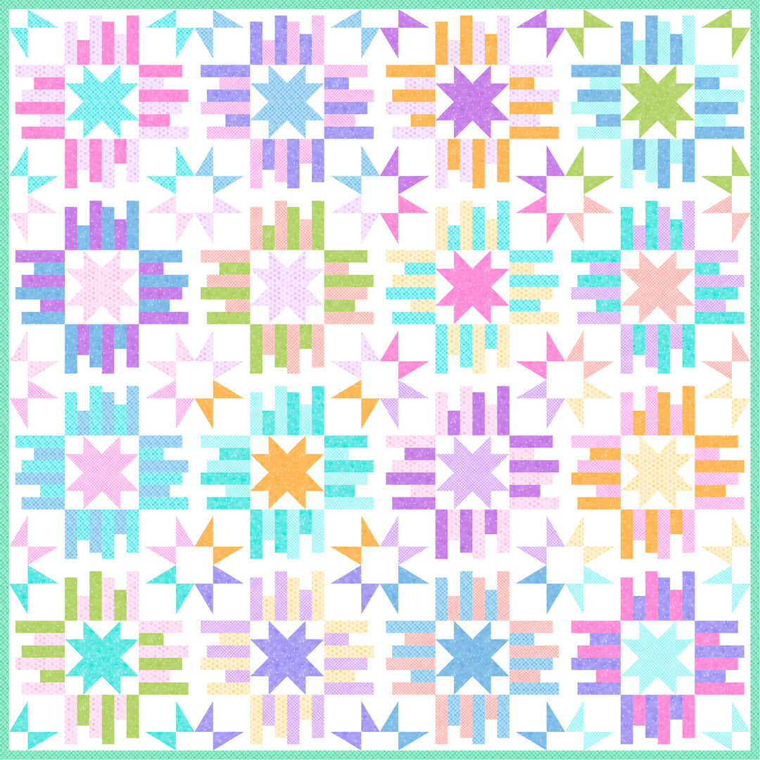 Star Beam Quilt<br>QuiltCakes<br>Available October 2026