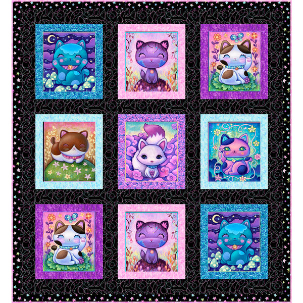 Crazy Kitties<br>Cat Naps Dark Quilt by Stacey Day<br>Available Now!