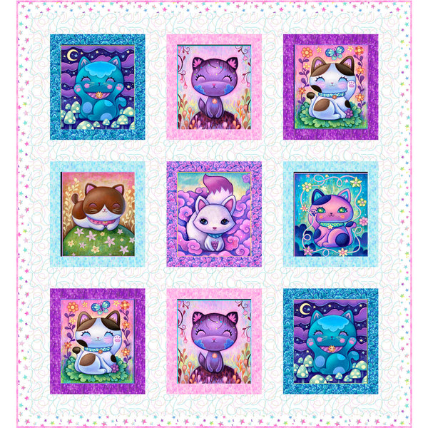 Crazy Kitties<br>Cat Naps Light Quilt by Stacey Day<br>Available Now!