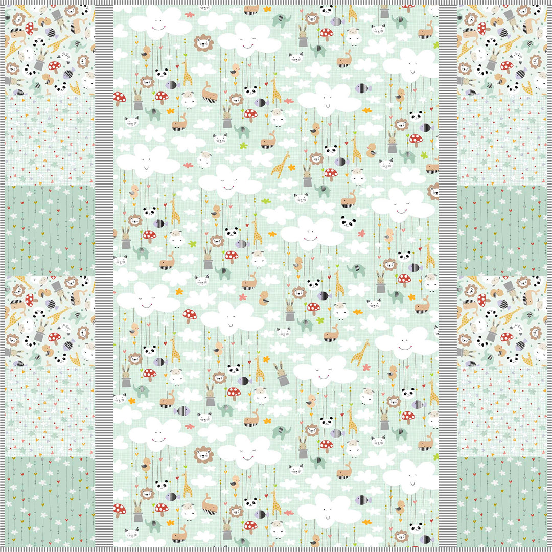 Dream Drifters Green Playmat<br>by Wendy Sheppard<br>Available February 2026