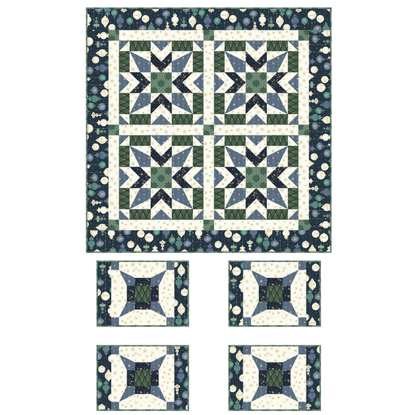 Deco The Halls<br>Table Topper & Placemats by The Whimsical Workshop<br>Available Now!