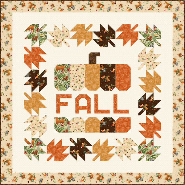 Fablewood Fall Wall Quilt-Table Topper<br>by Wendy Sheppard<br>Available February 2026