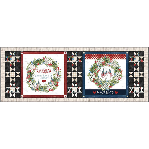 Farmhouse Americana<br>Liberty Runner - Ecru<br>by Wendy Sheppard<br>Available Now!