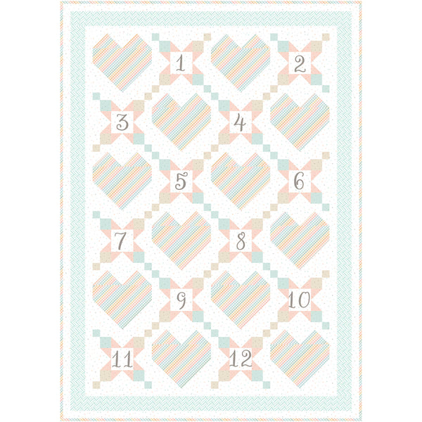First Impressions Teal Baby Quilt<br>by Cyndi Hershey<br>Available September 2025