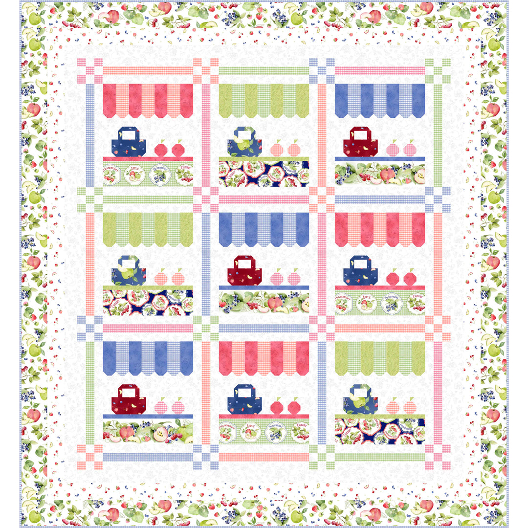 Farmer’s Market Fruit Stand Quilt<br>by Wendy Sheppard<br>Available March 2026