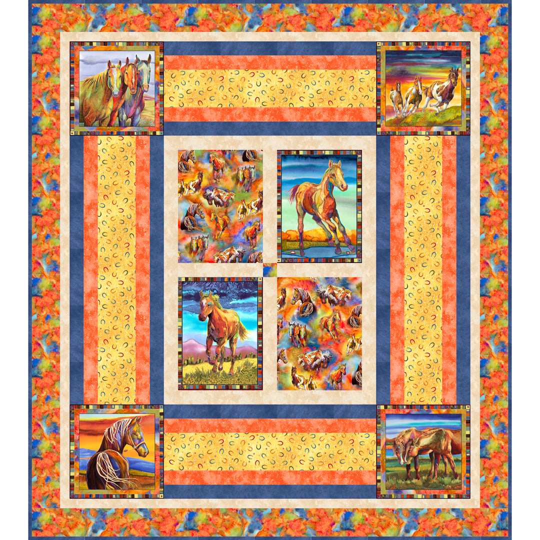 Free Rein Light Quilt<br>by Cyndi Hershey<br>Available March 2026
