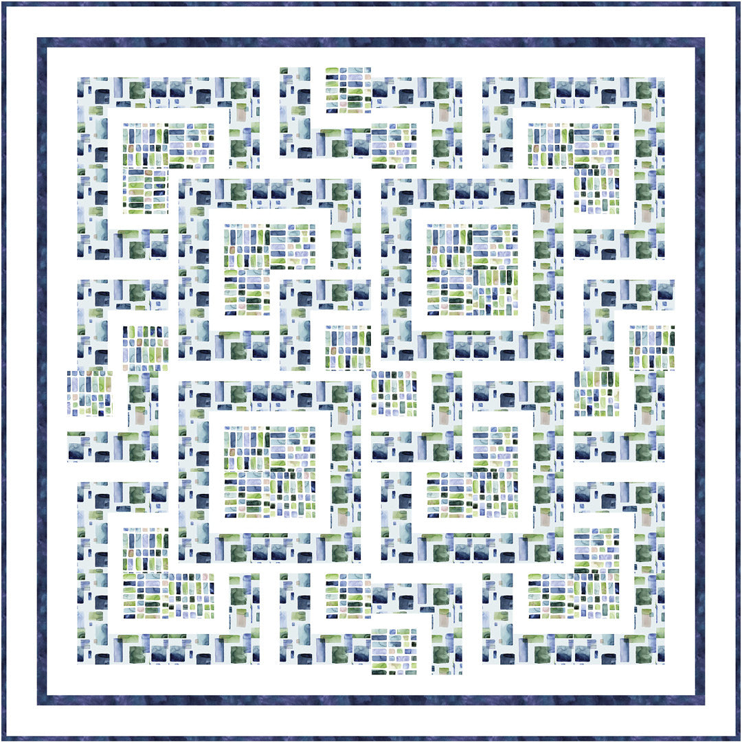 Gemstones<br>Blue Brick Quilt by Cyndi Hershey<br>Available Now!